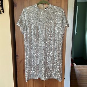 sequin t shirt dress